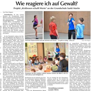 Wie reagiere ich auf Gewalt? PR-Text Vilsbiburger Zeitung