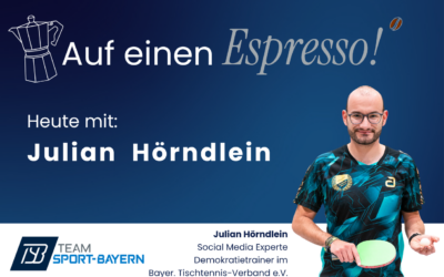 Auf einen Espresso mit Julian Hörndlein: Demokratie im Sport aktiv gestalten